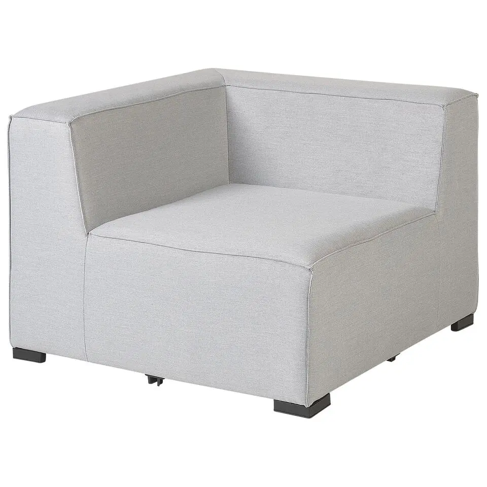 AREZZO - Loungeset voor 7 Rechtszijdig - Lichtgrijs - Polyester