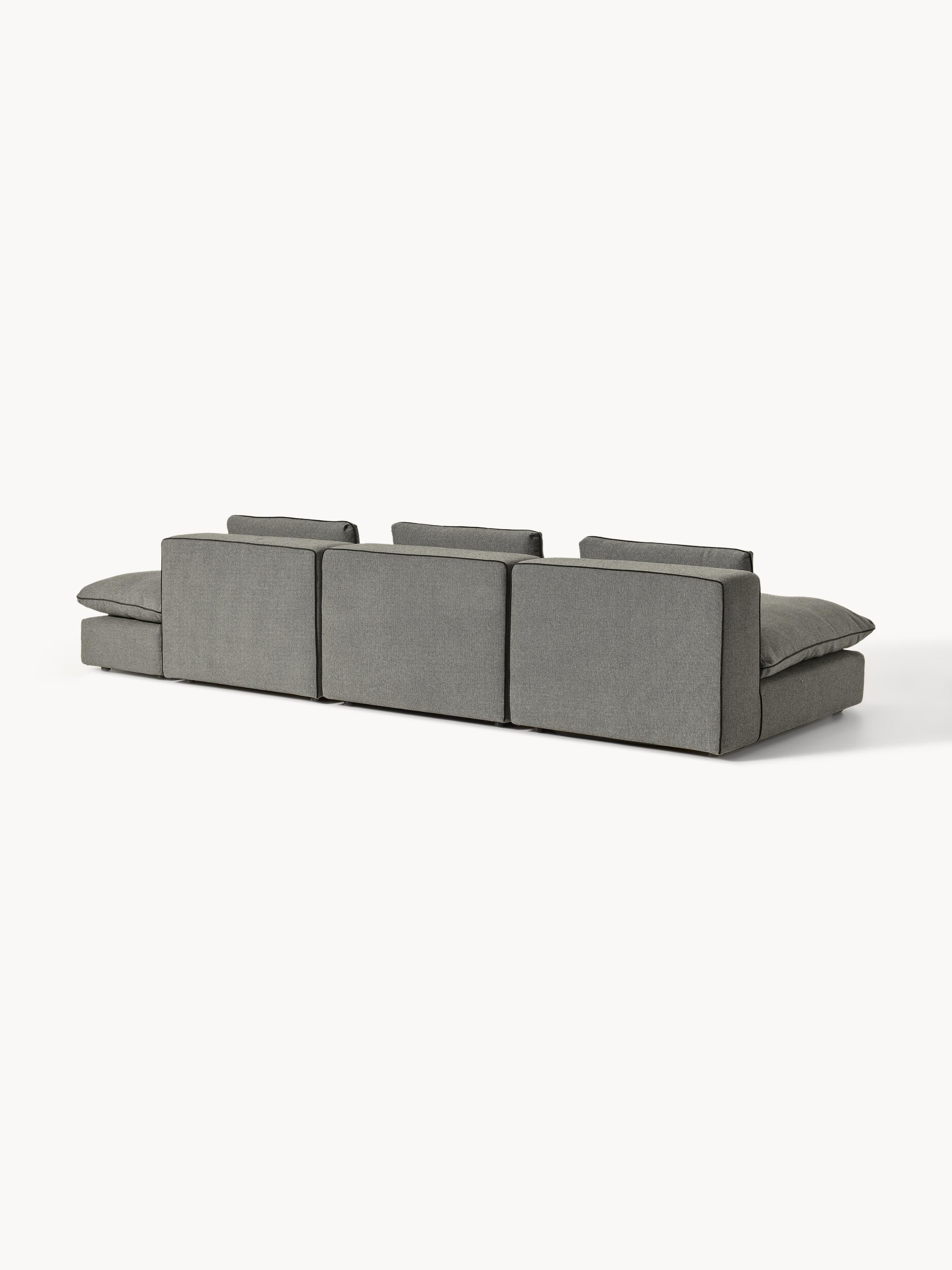 Modulaire XL-bank Felix (3-zits) met poef