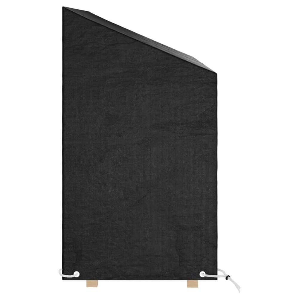 Housses de banc de jardin 2 pcs 8 œillets 160x70x70/88 cm pe