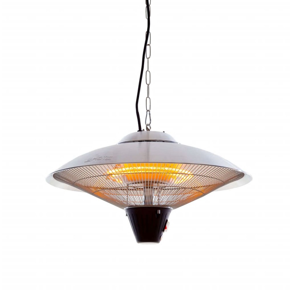 Chauffage suspendu sirius 2100 w halogène argenté ce09