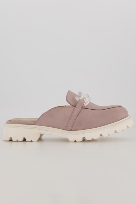 Veloursleder Mule, Weite H