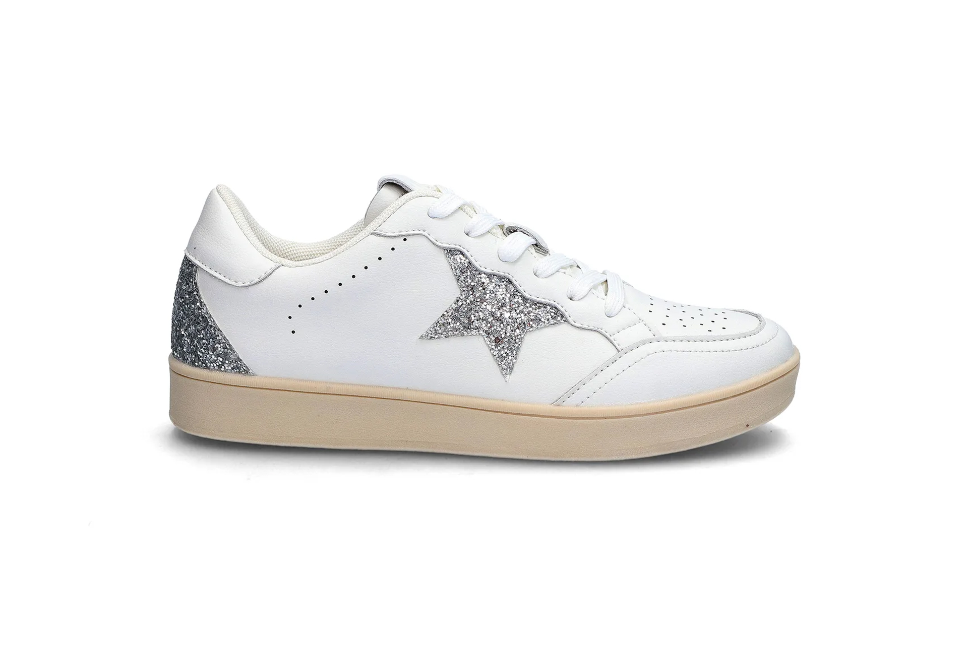 Sneakers med glitter detaljer