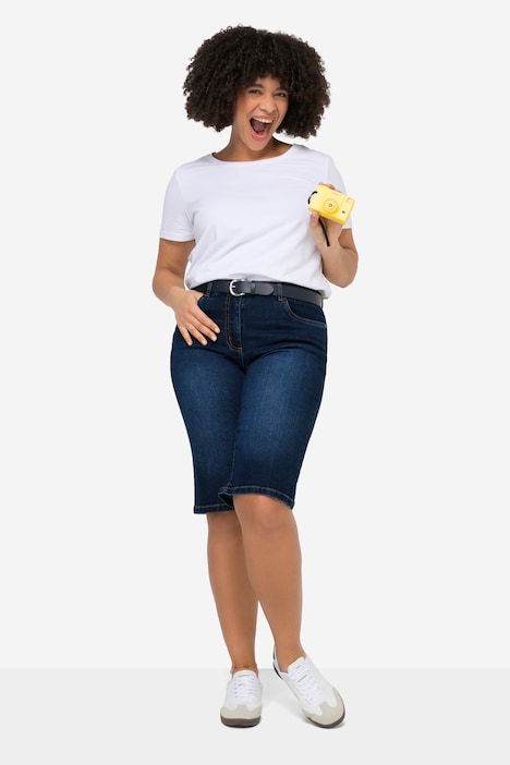 Jeansbermuda Berry, Stretchkomfort, 5-Pocket