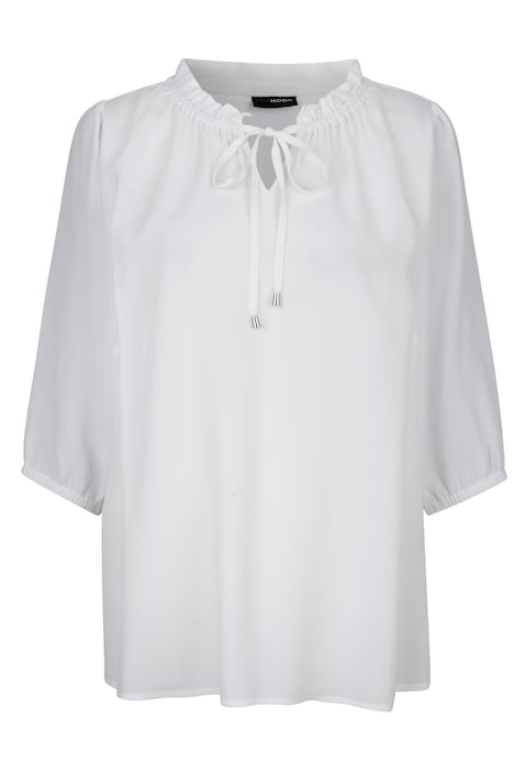 Bluse, Rüschenkragen, 3/4-Ärmel