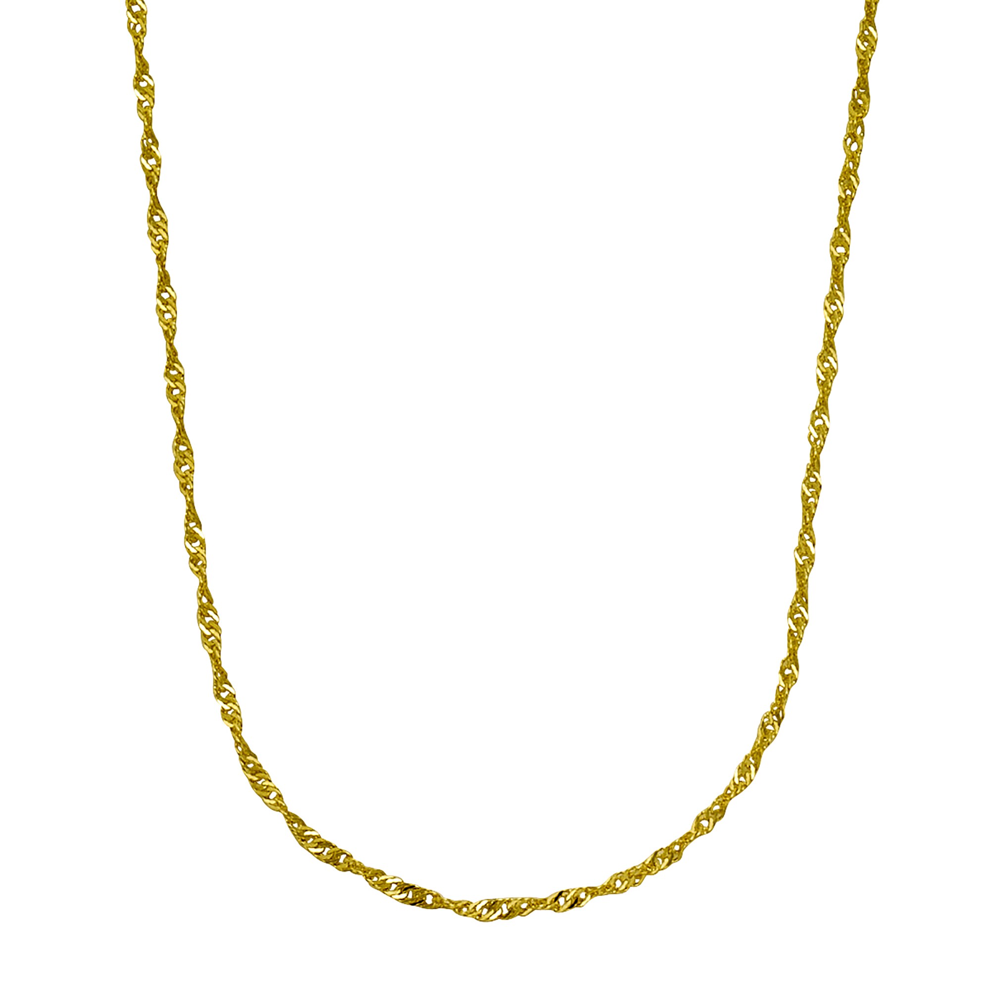 Fascination by Ellen K. Halskette Gold 375 Singapurkette 43cm