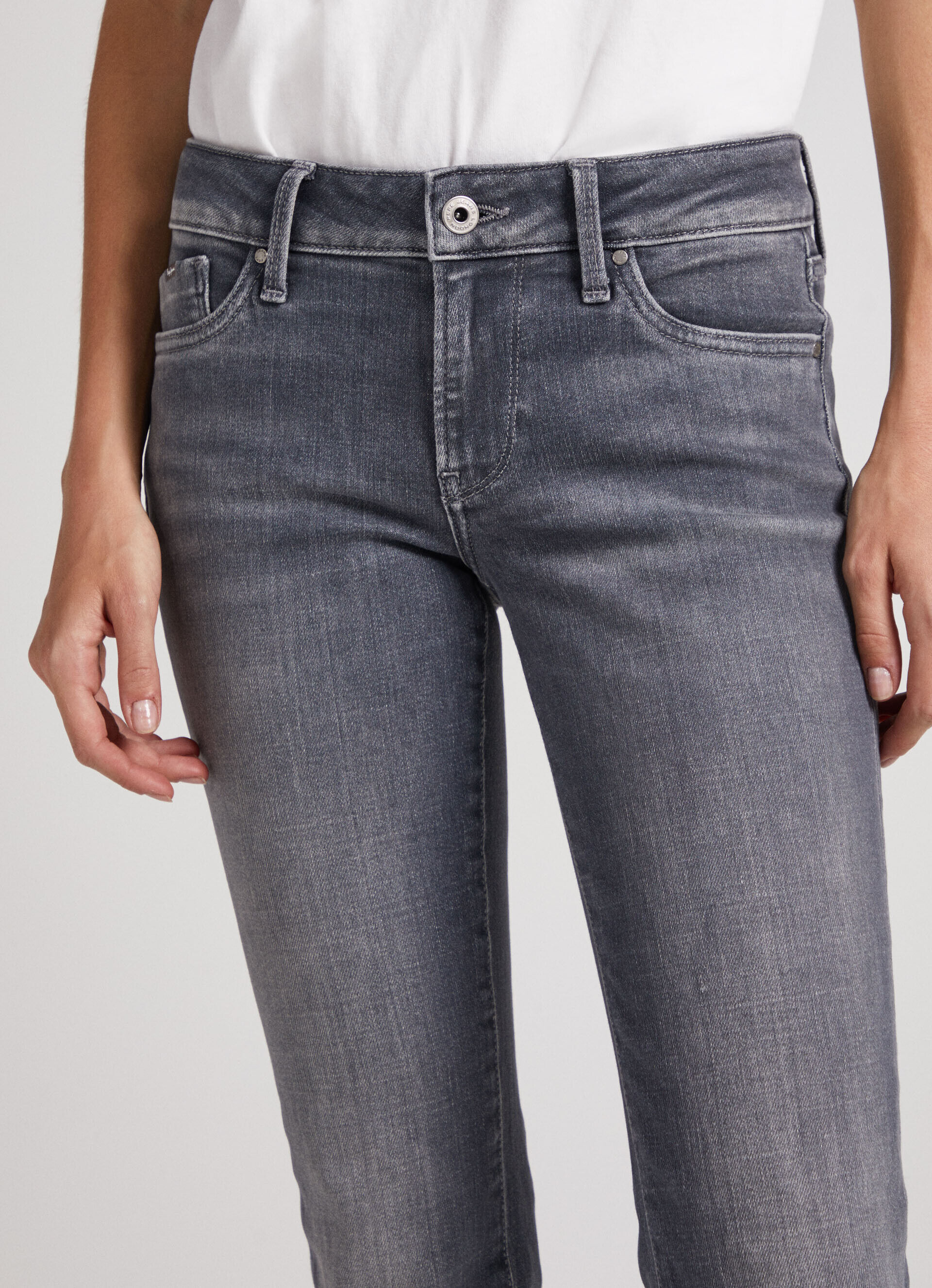 CALÇA JEANS PICCADILLY FIT SLIM TIRO TAMANHO MÉDIO - jeans