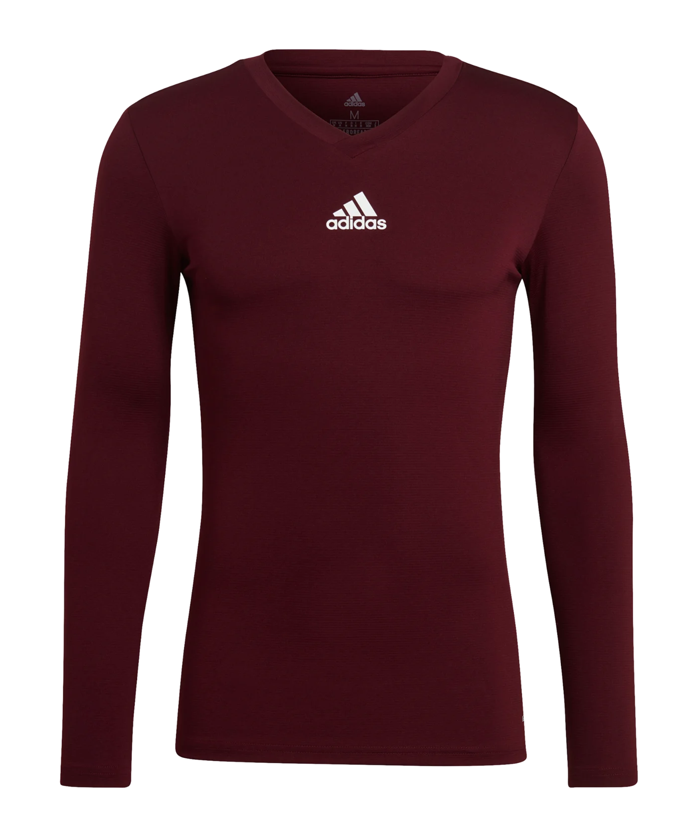 adidas Team Base Top langarm Dunkelrot