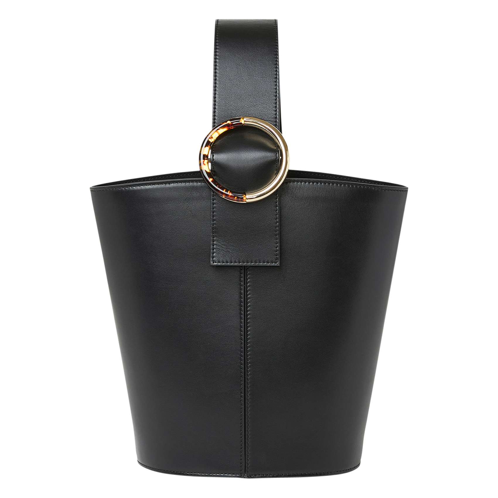 SOPHIE - Sac seau en cuir | Noir