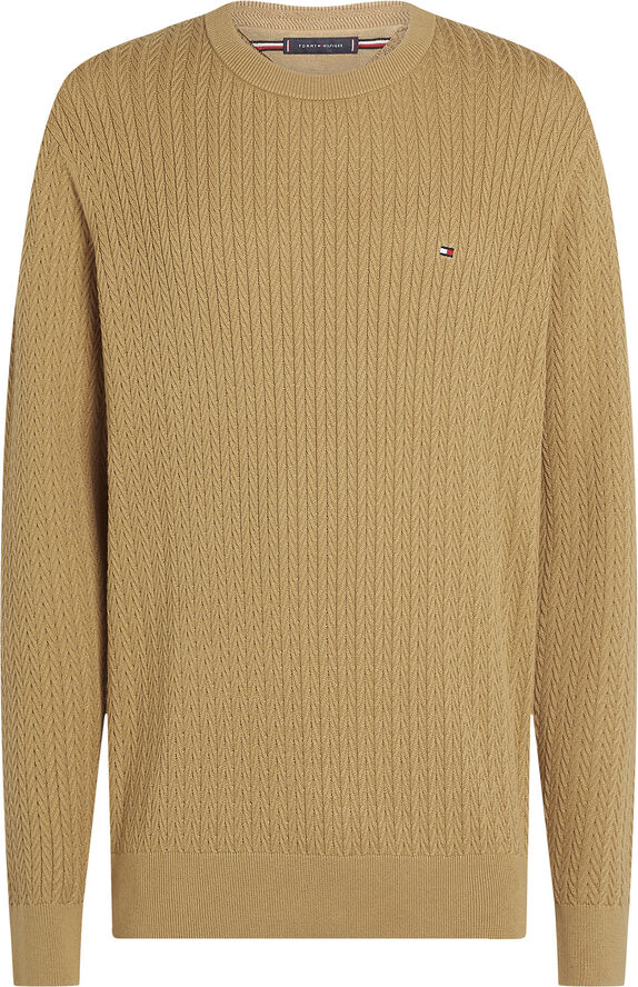 Tommy Hilfiger HERRINGBONE STRUCTURE C NK Safari canvas