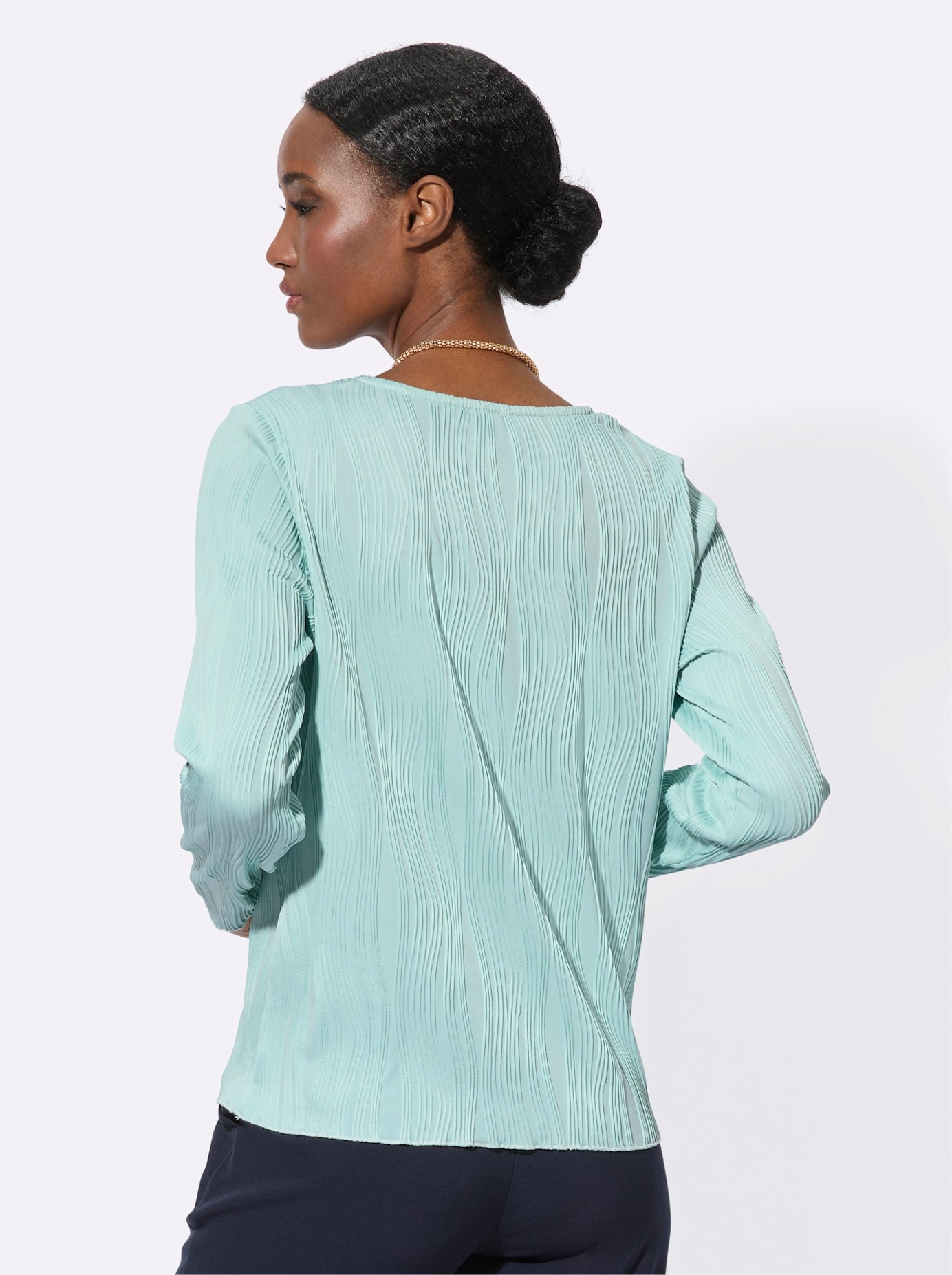 creation L Langarmshirt »Jacquard-Shirt«, 1 Stk.