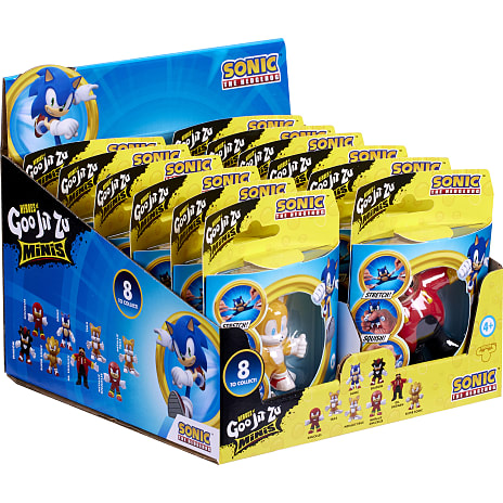 Goo Jit Zu Sonic strækbar figur - flere varianter - assorteret