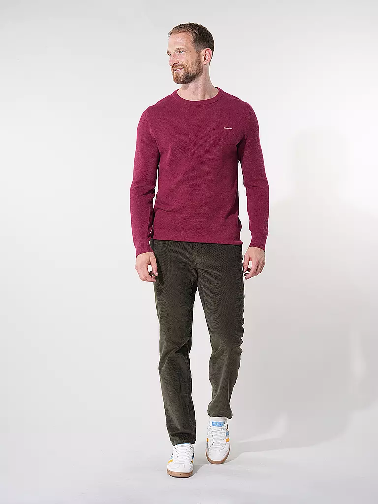 GANT Pullover dunkelrot