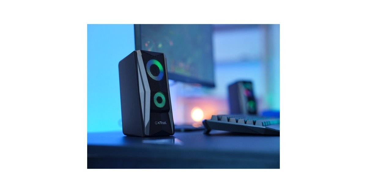 TrustGXT 606 Javv RGB Verlichte 2.0 Speakerset pc-luidspreker  (Zwart)