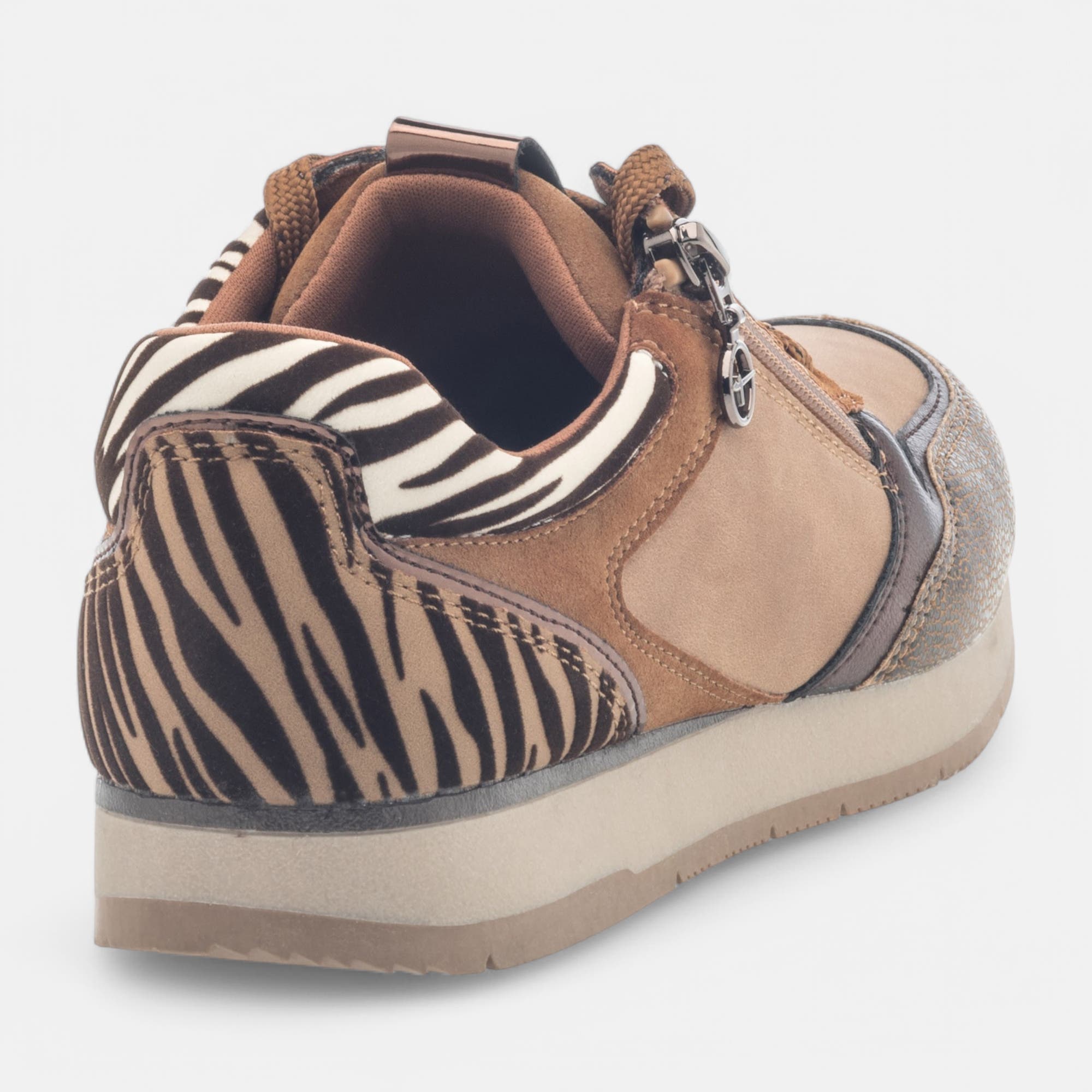 Baskets basses Femme cognac