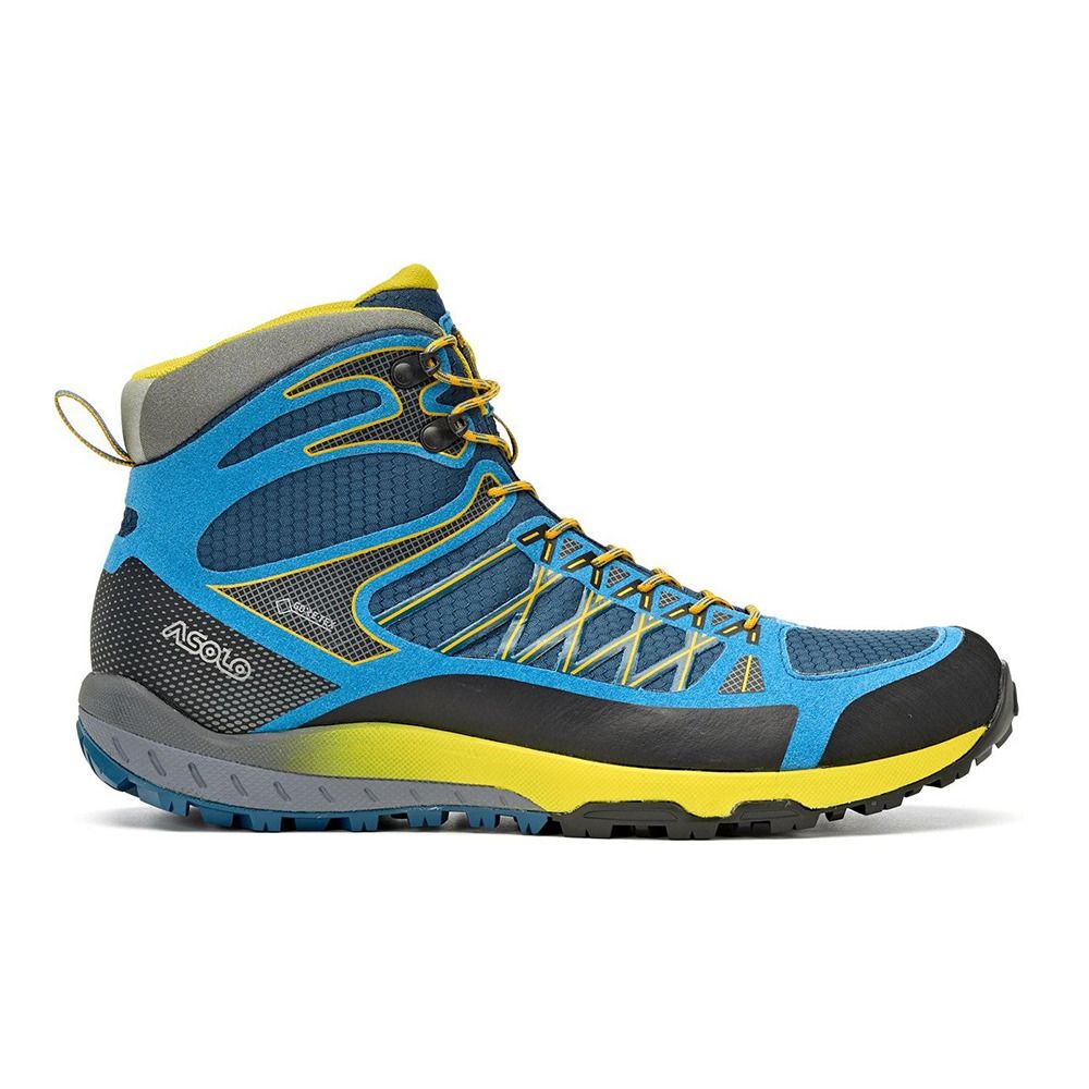 Asolo GRID MID GV - Chaussures randonné Homme indian teal yellow