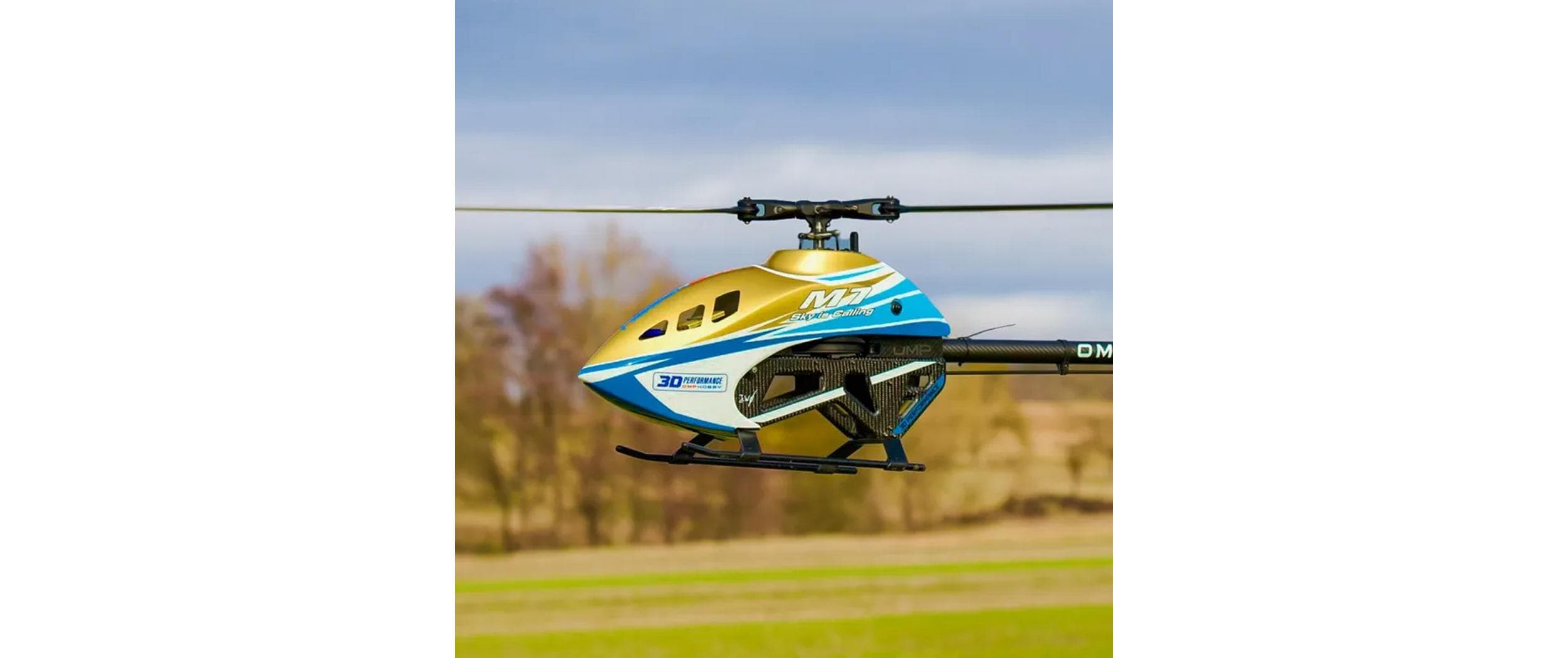 Helikopter M7 Topaz Gold Bausatz und Rotorblätter<br>M7 vielseitiger Modellheli
