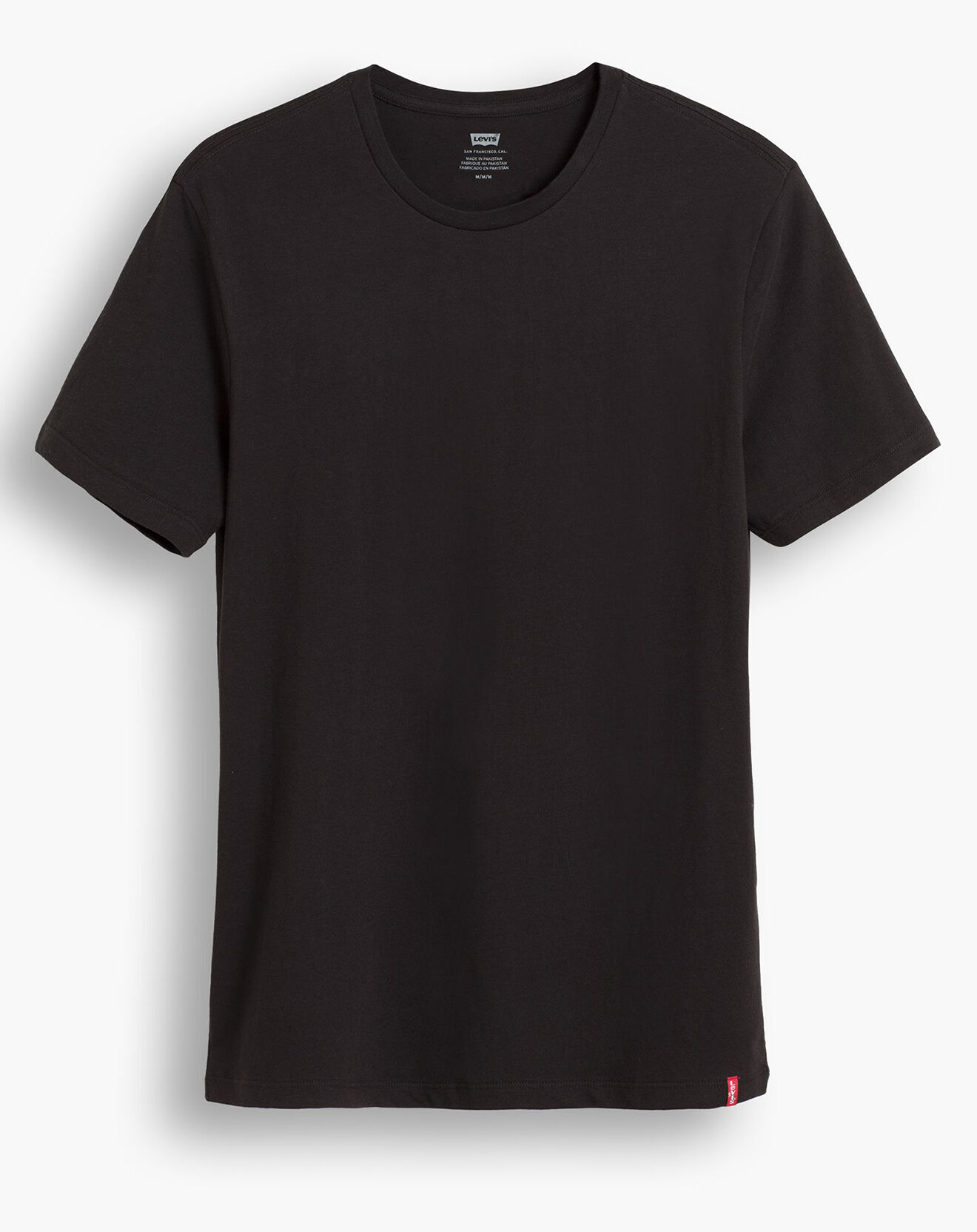 Levi's® 2 T-Shirts en Coton Slim Crew noirs