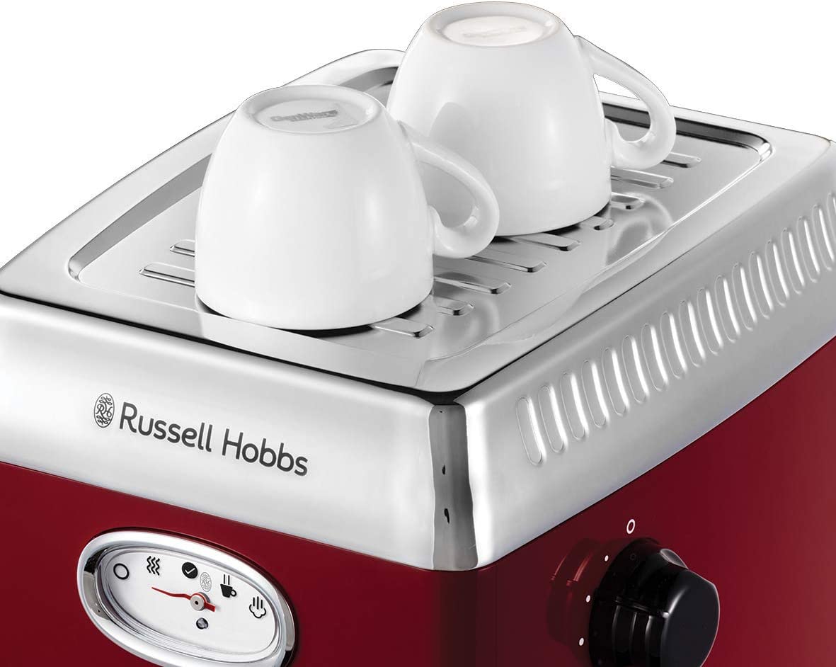 Russell Hobbs Siebträger Retro Espressomaschine Rot