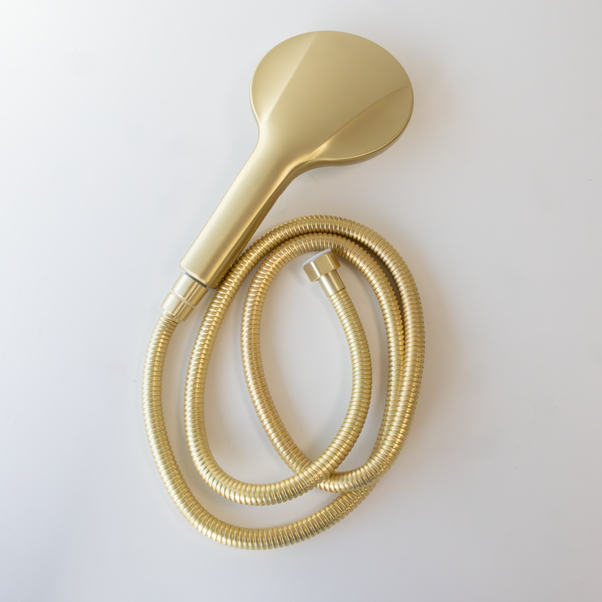 Saniclear Brass 2 standen douchekop met slang geborsteld messing - mat goud