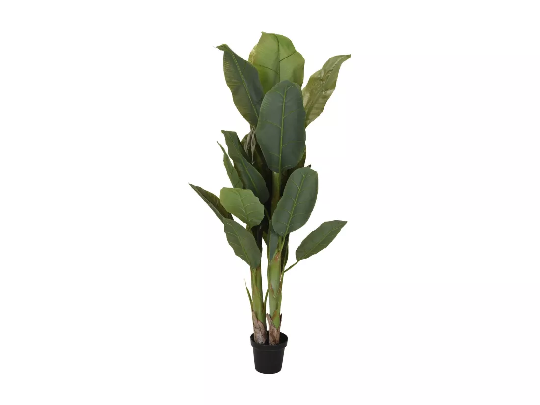 Plante Artificielle Well Home avec 29 Feuilles et 3 Branches -Ø80 x 165cm