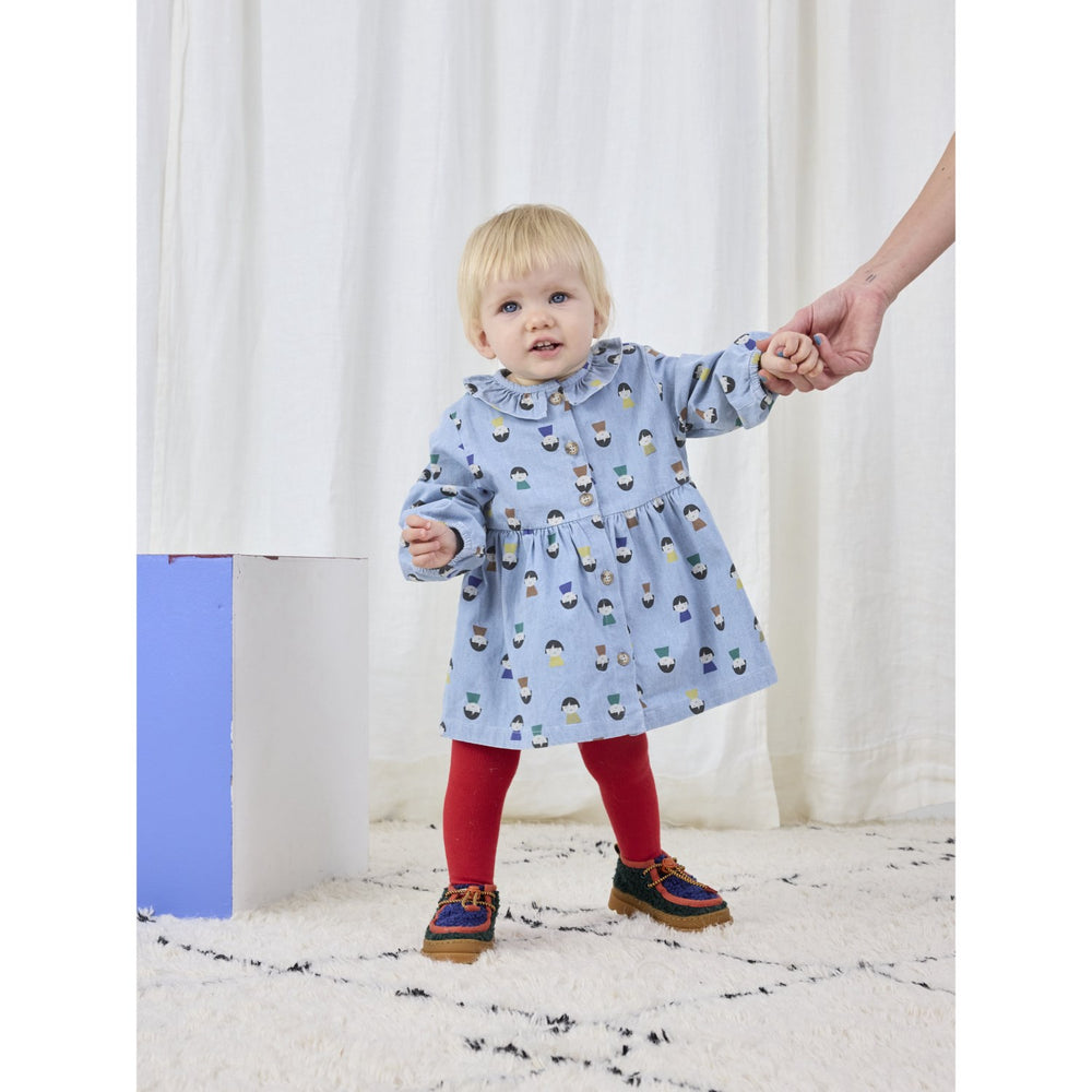 Køb Bobo Choses Light Blue Game Pawns All Over Light Denim Kjole