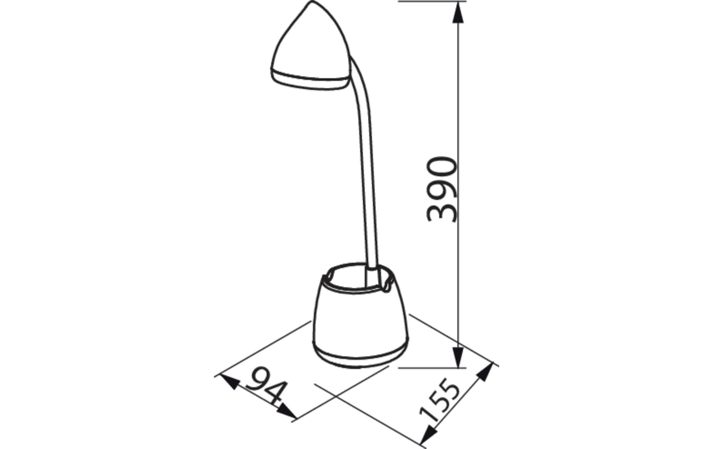 Hat Tischleuchte weiss 80 lmLED-Schreibtischleuchte