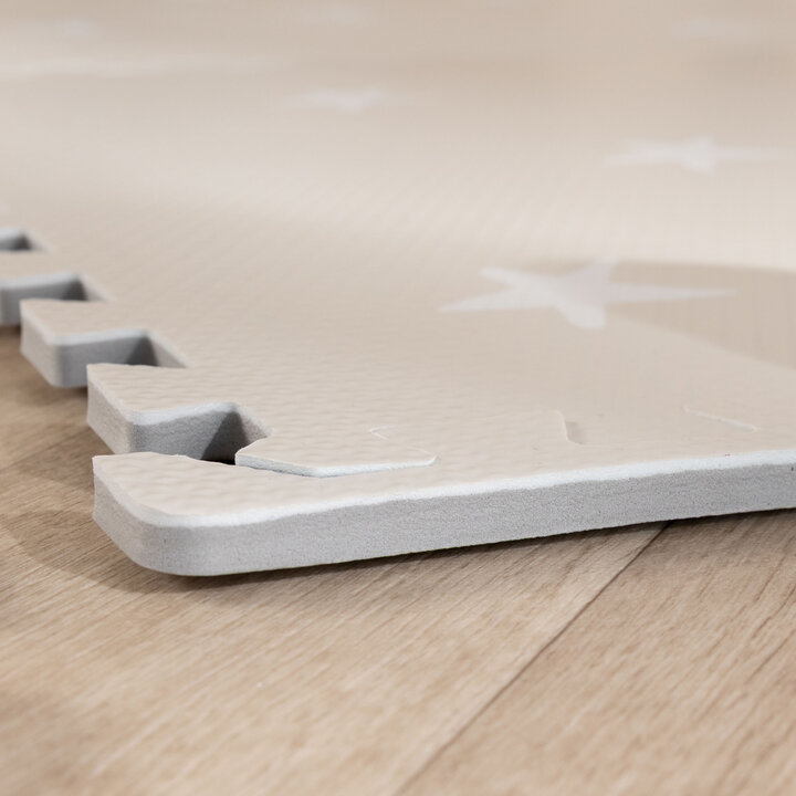 Foam puzzelmat - Alfie XL Stars Grijs/Beige