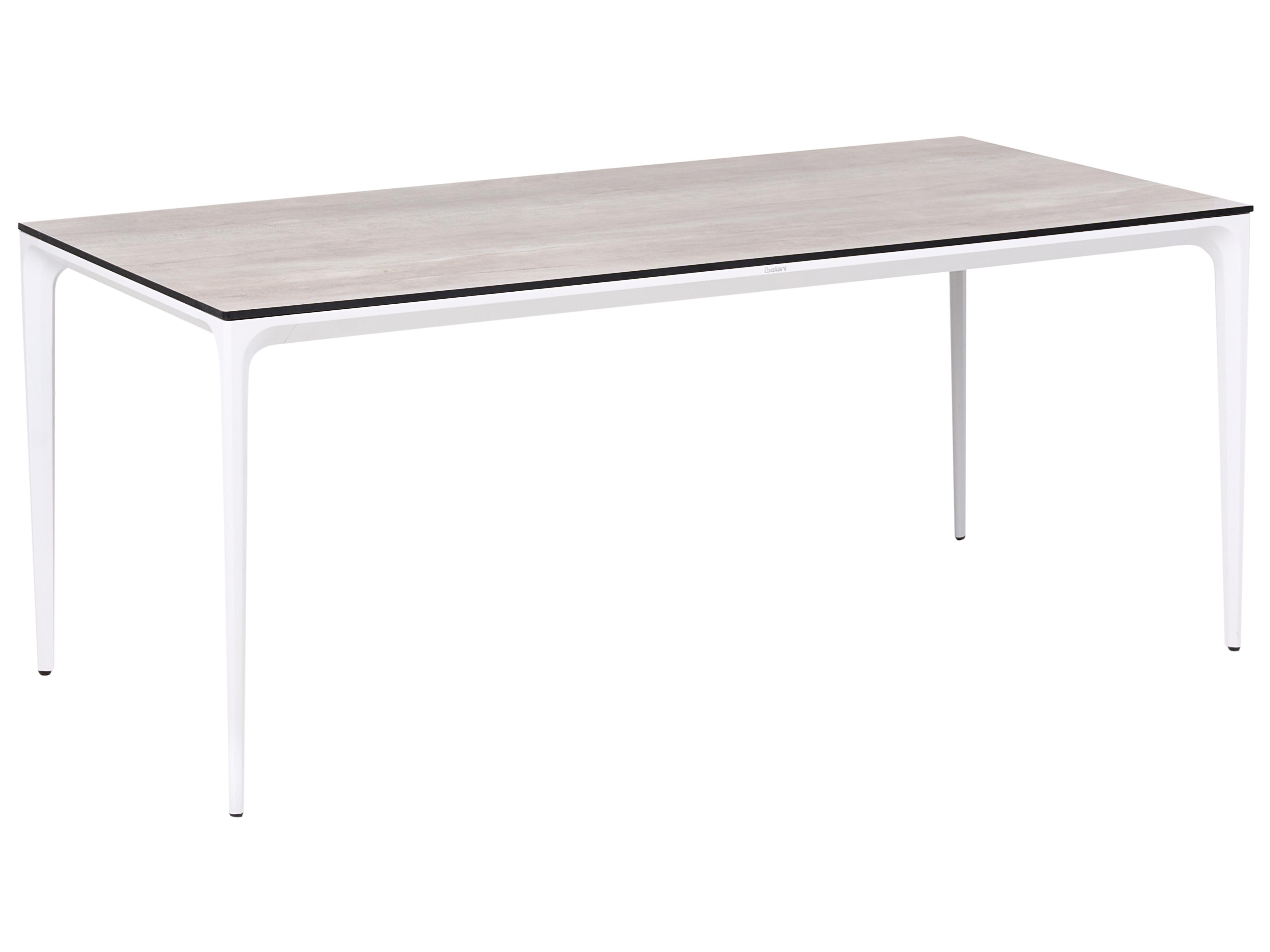Tuin eettafel SOVARETO 180 cm 90 cm Houtachtig Lichtgrijs