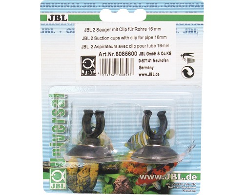 JBL 16 mm zuignapklemmen, 2 stuks