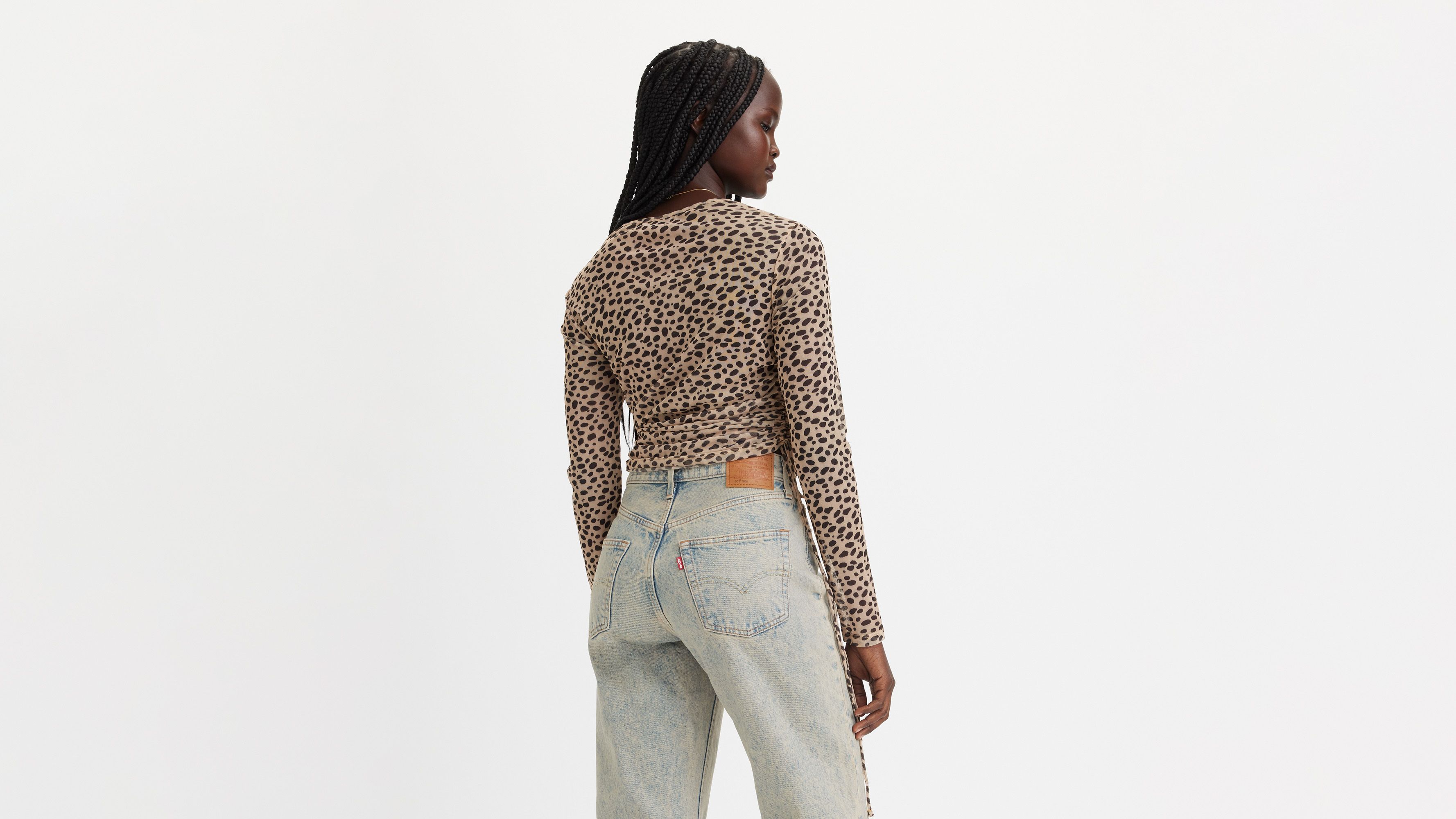 Haut mesh Jewel - New Stella Leopard Almond Buff - Multicolore