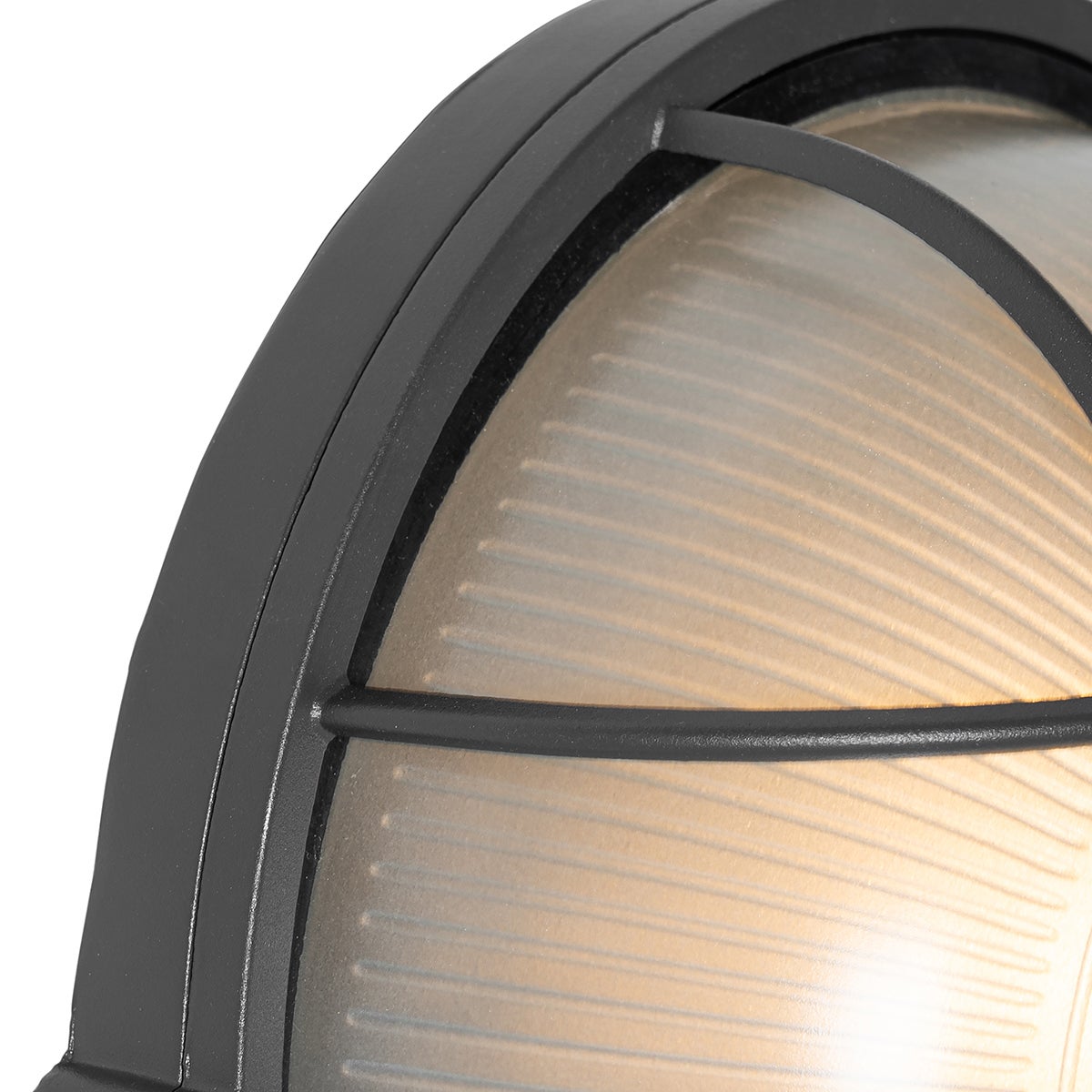 Industriële buitenwandlamp, donkergrijs, IP44 - Hanneke