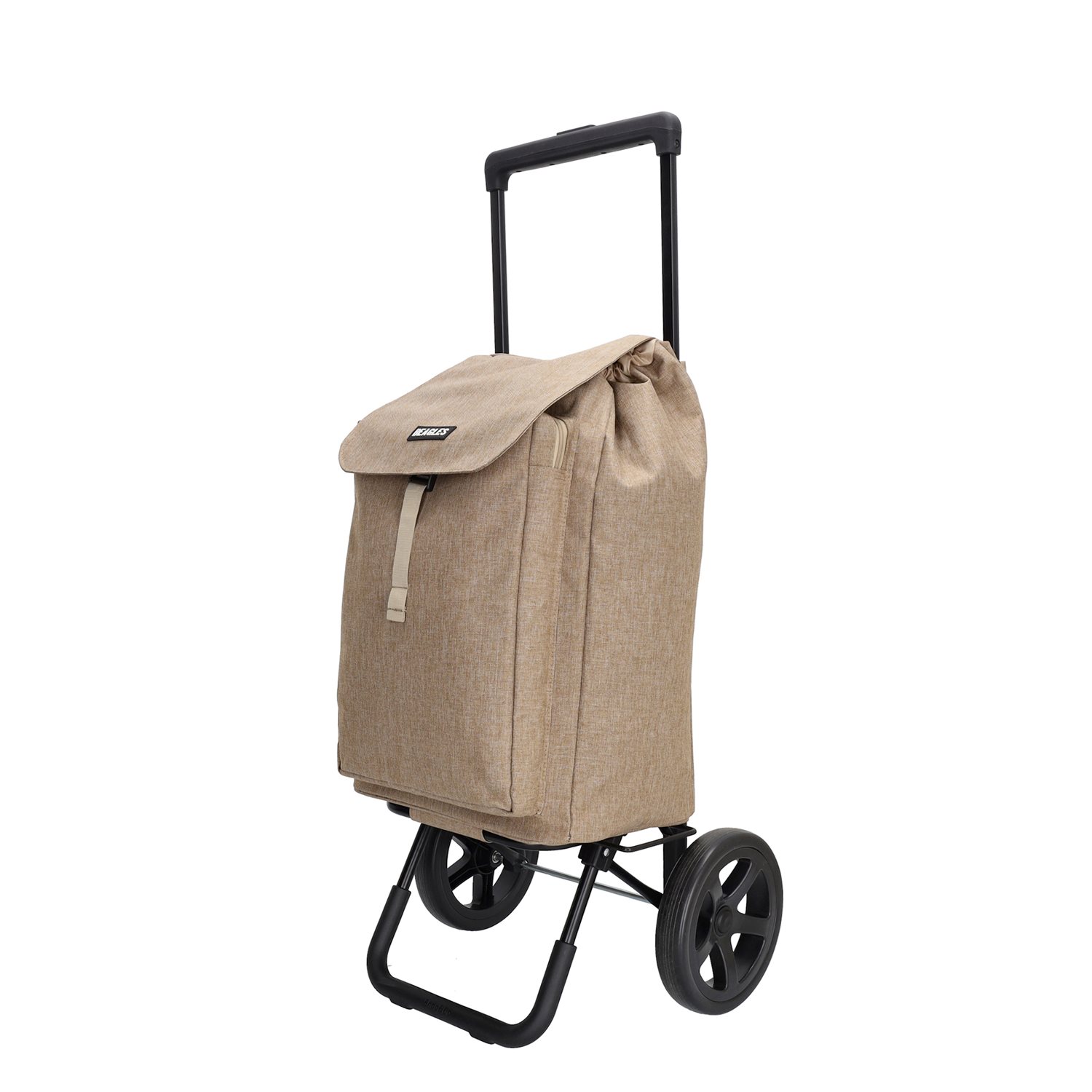 Beagles Shop & Go Cartease Boodschappentrolley taupe