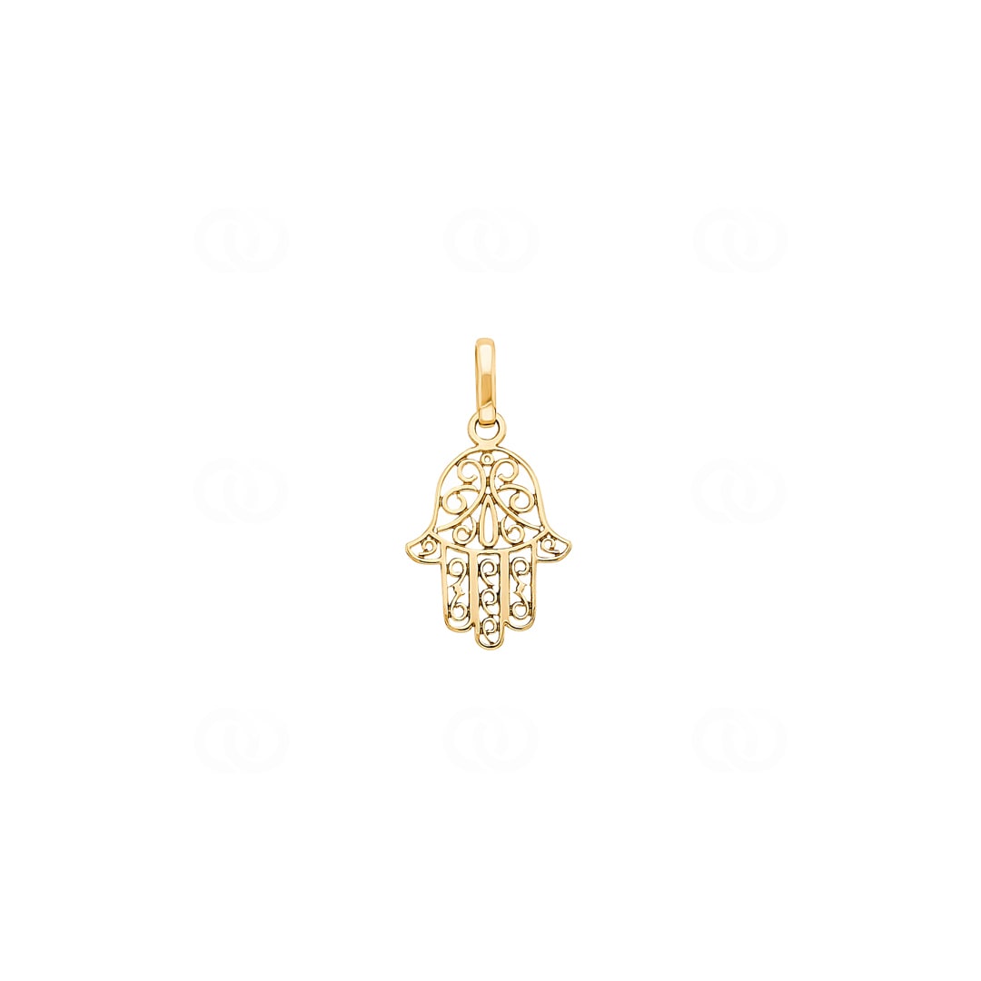 Anhänger 750/18 K Gelbgold Fatima-Hand 13x15mm
