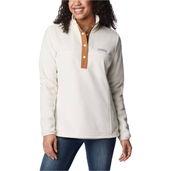 Sweat polaire COLUMBIA BENTON SPRINGS 1/2 SNAP W CHALK/CAMEL BROWN