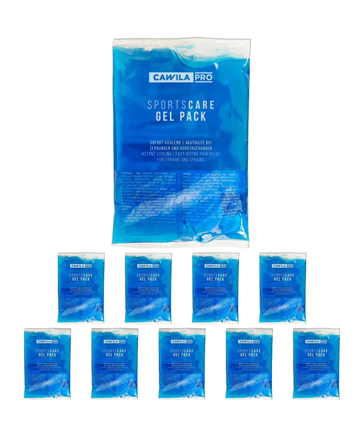 Cawila PRO Sportscare GEL PACK | 10er Set | 14 x 18 cm
