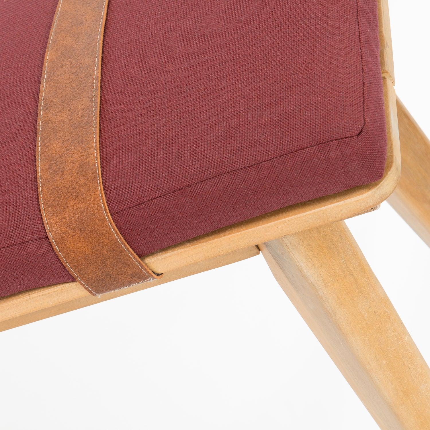 Intratuin tuinbank Parana naturel / bordeaux 60 x 36,5 x 43 cm