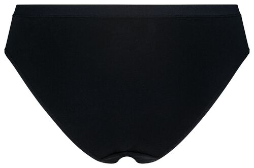 slip femme doux coton noir