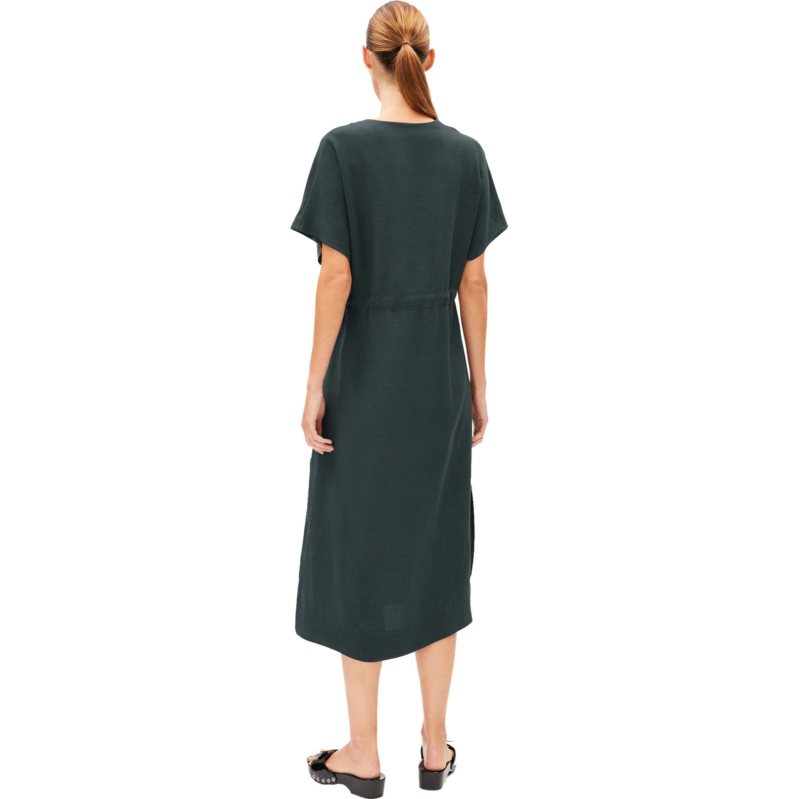 Armedangels Maahaliana Lino Kleid Damen space steel
