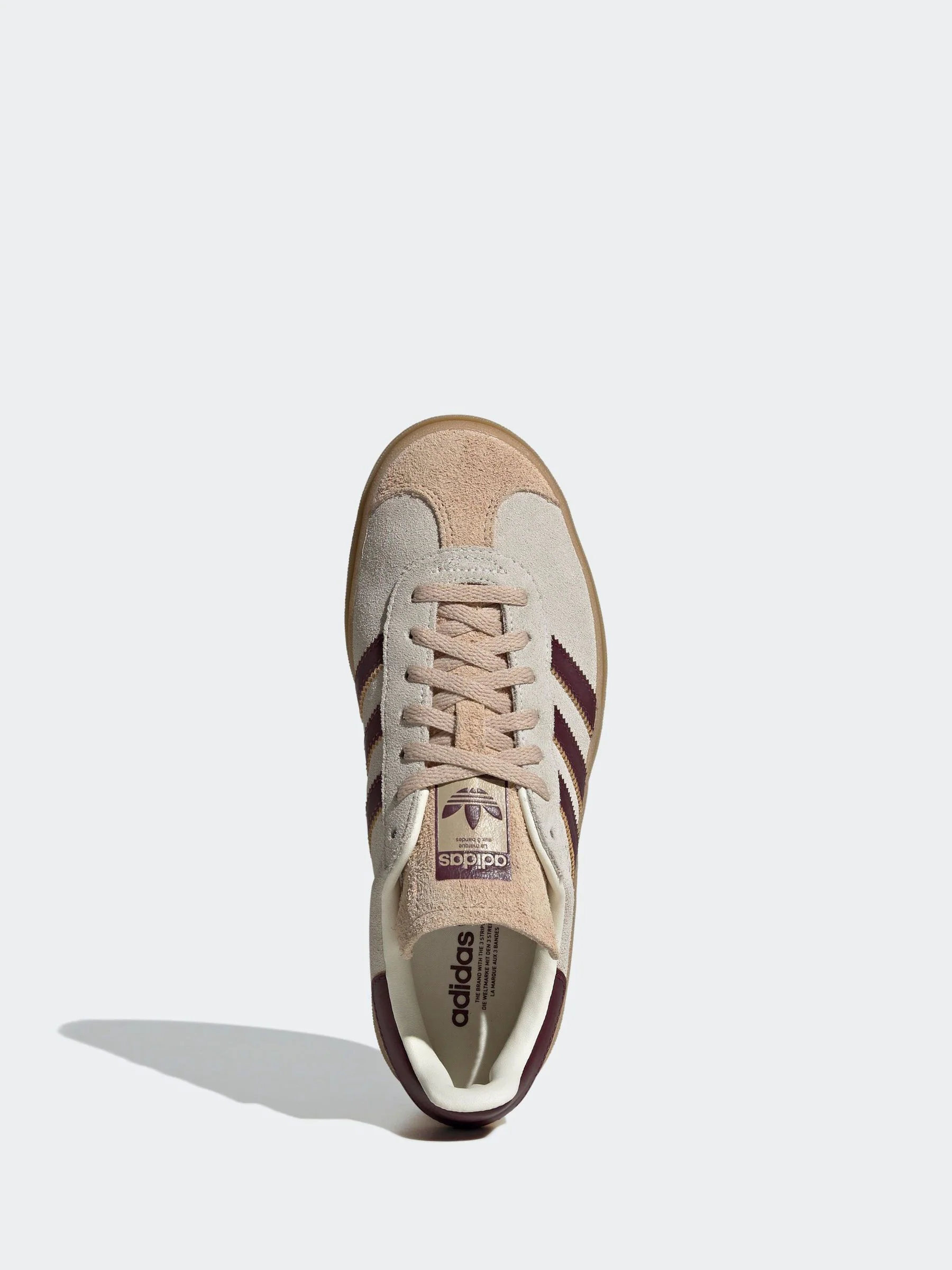 Beige/rood - adidas Originals Gazelle Bold W Trainers