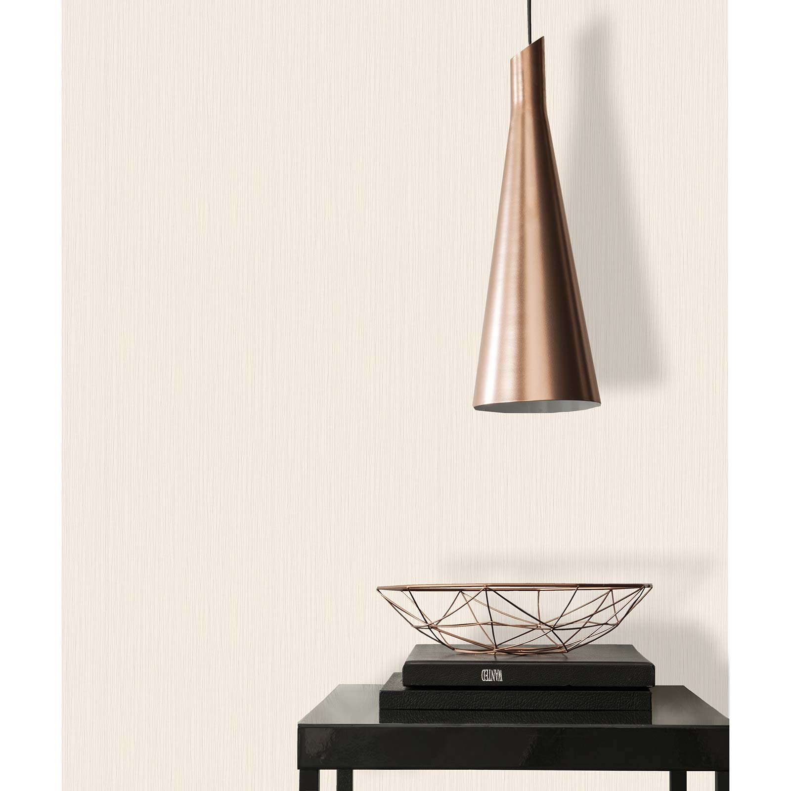 Vliestapete - Linien - beige - 10 Meter