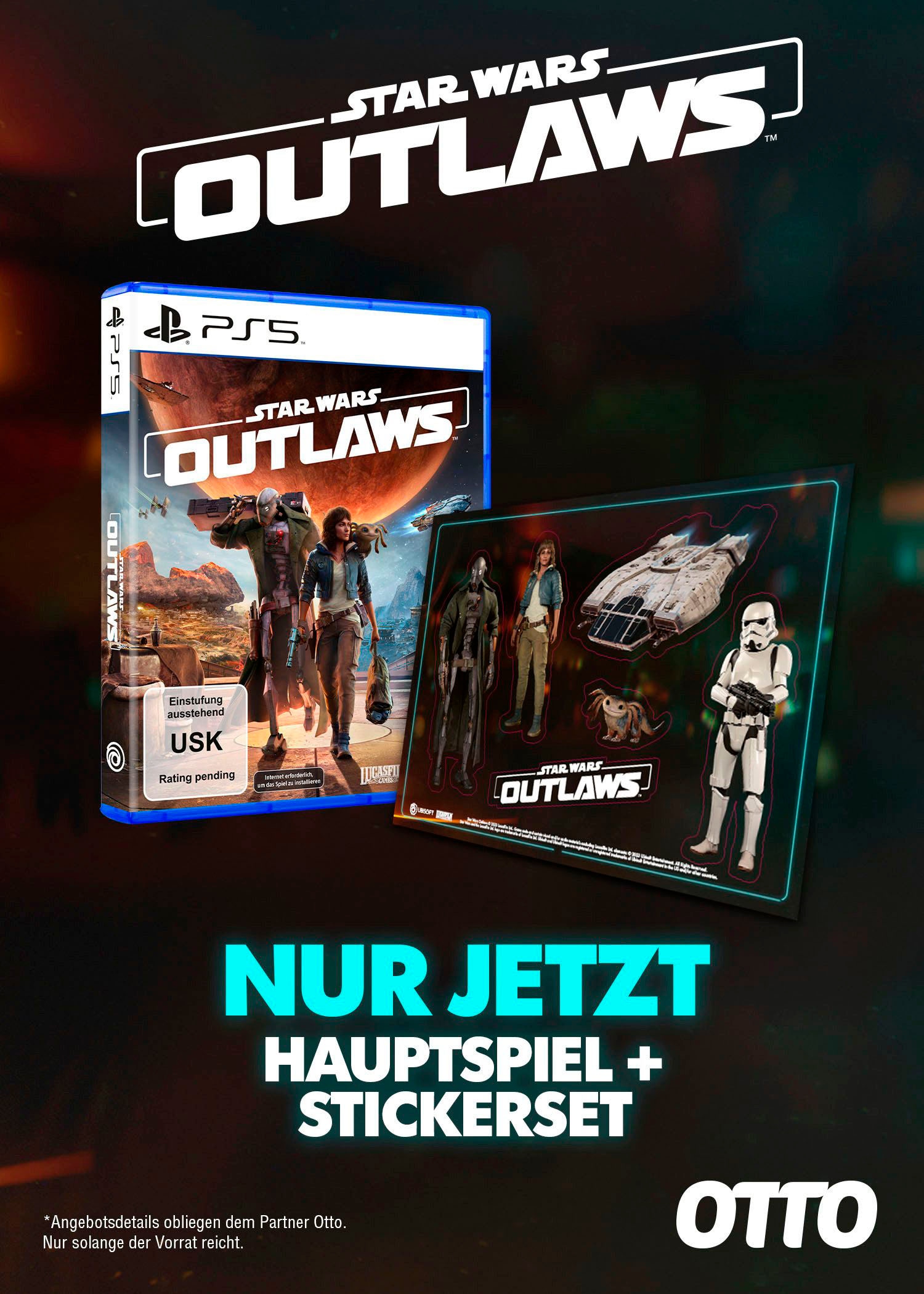 PlayStation 5 Konsolen-Set »Disk Edition (Slim) + Star Wars Outlaws« 1.000 GB