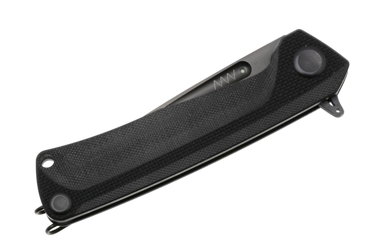 ANV Z200 PLUS-002, DLC Sleipner, Black G10 zakmes