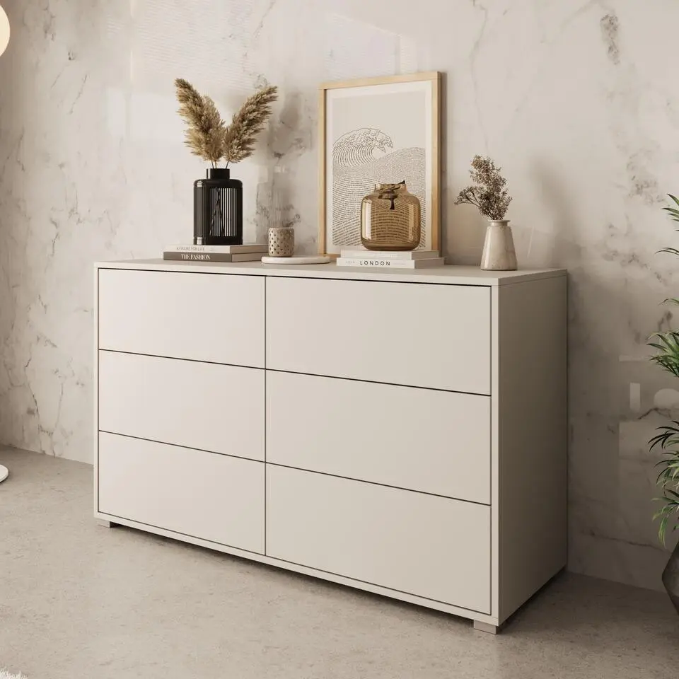 Meubella - Ladekast Gideon - Beige - 120 cm