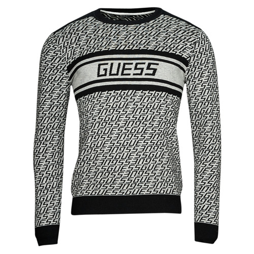 Guess - PALMER CN JACQUARD - Gris / Noir