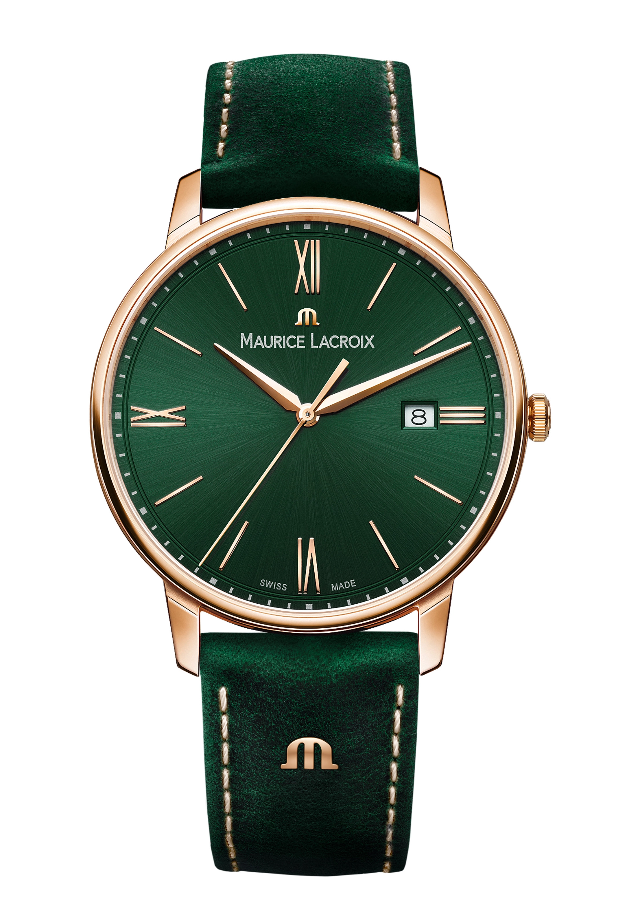 Maurice Lacroix Eliros Datum Herrenuhr Grün