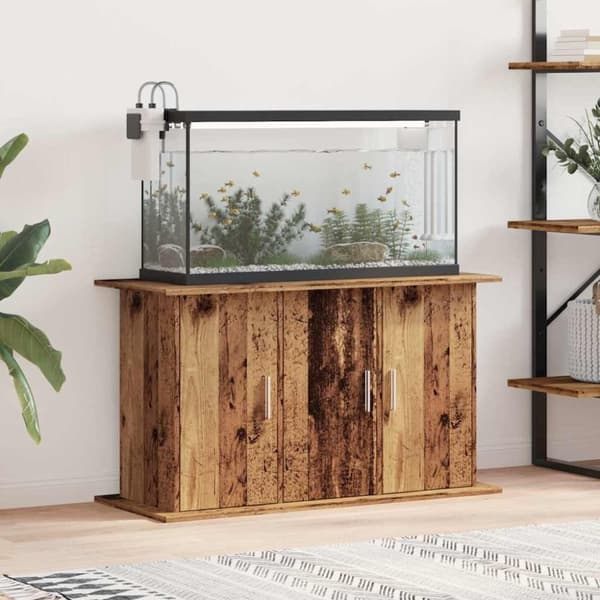 vidaXL Akvariumstativ gammelt tre 101x41x58 cm konstruert tre
