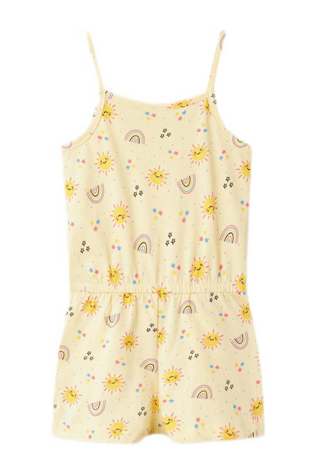 NAME IT playsuit NMFVIGGA met all over print geel/ecru
