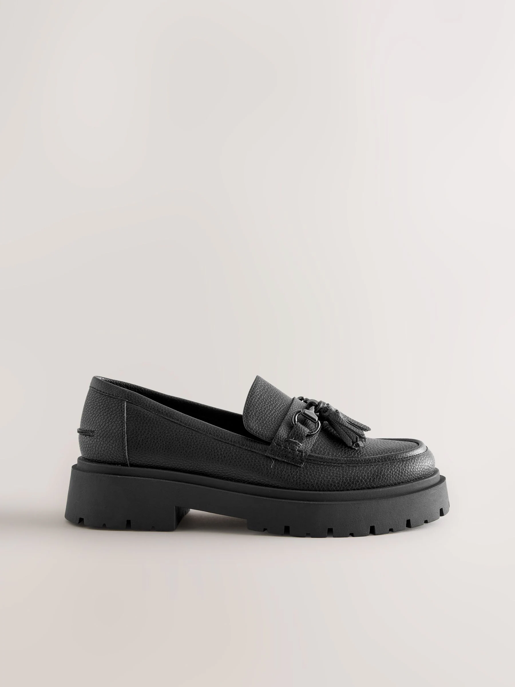 Zwart - Forever Comfort Chunky Platform Tassel Loafers