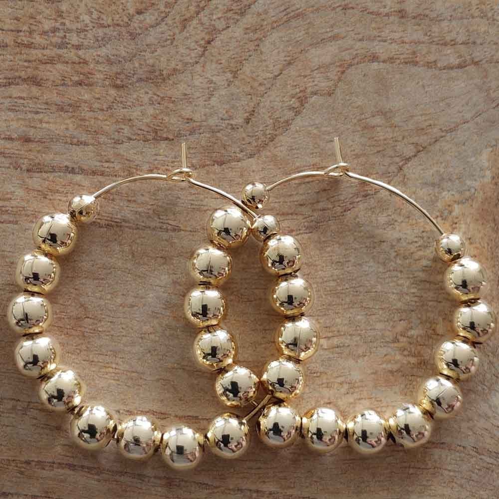 Boucles d'oreilles - Laiton plaqué or