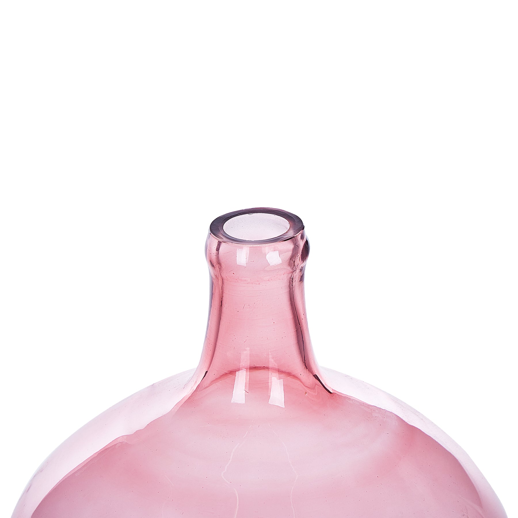 Beliani - ROTI - Bloemenvaas - Roze - Glas